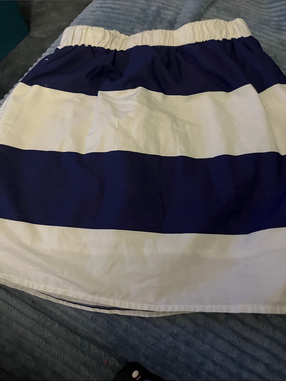 Lilly Pulitzer Navy and White Striped Mini Skirt